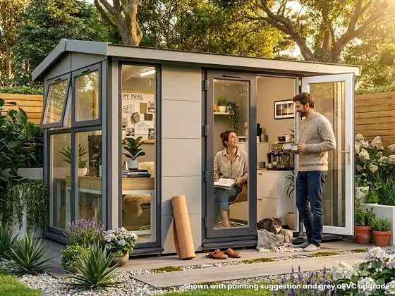 Dominator Composite Garden Office – Glazed