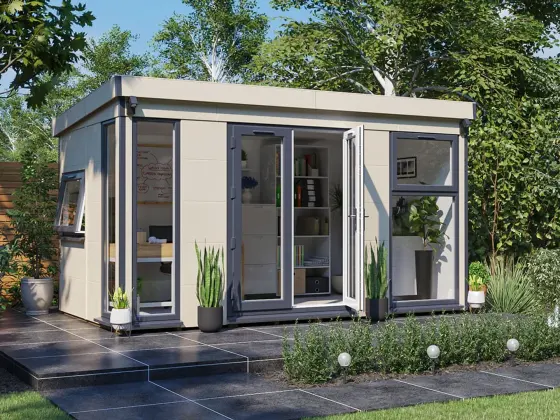 Dominator Composite Pent Garden Office – Dwarf