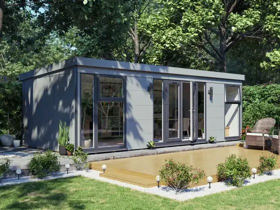 Dominator Composite Pent Garden Office – Solid