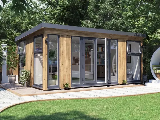 Dominator Pressure Treated Garden Office – Glazed