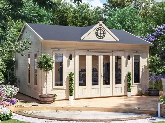 GhostFlower Clockhouse Log Cabin