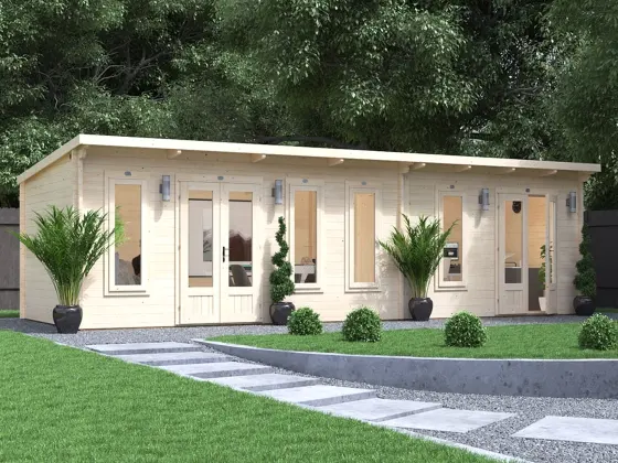 His&Hers Log Cabin