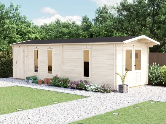 Severn SideStore Log Cabin with Extension